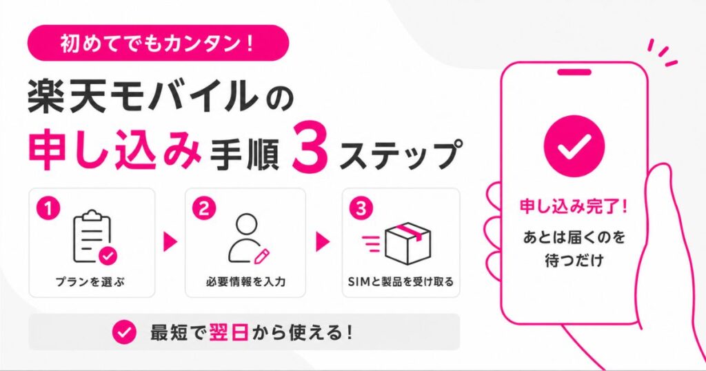 楽天モバイルの乗り換え手続きをWebと店舗で比べたときの流れの違い